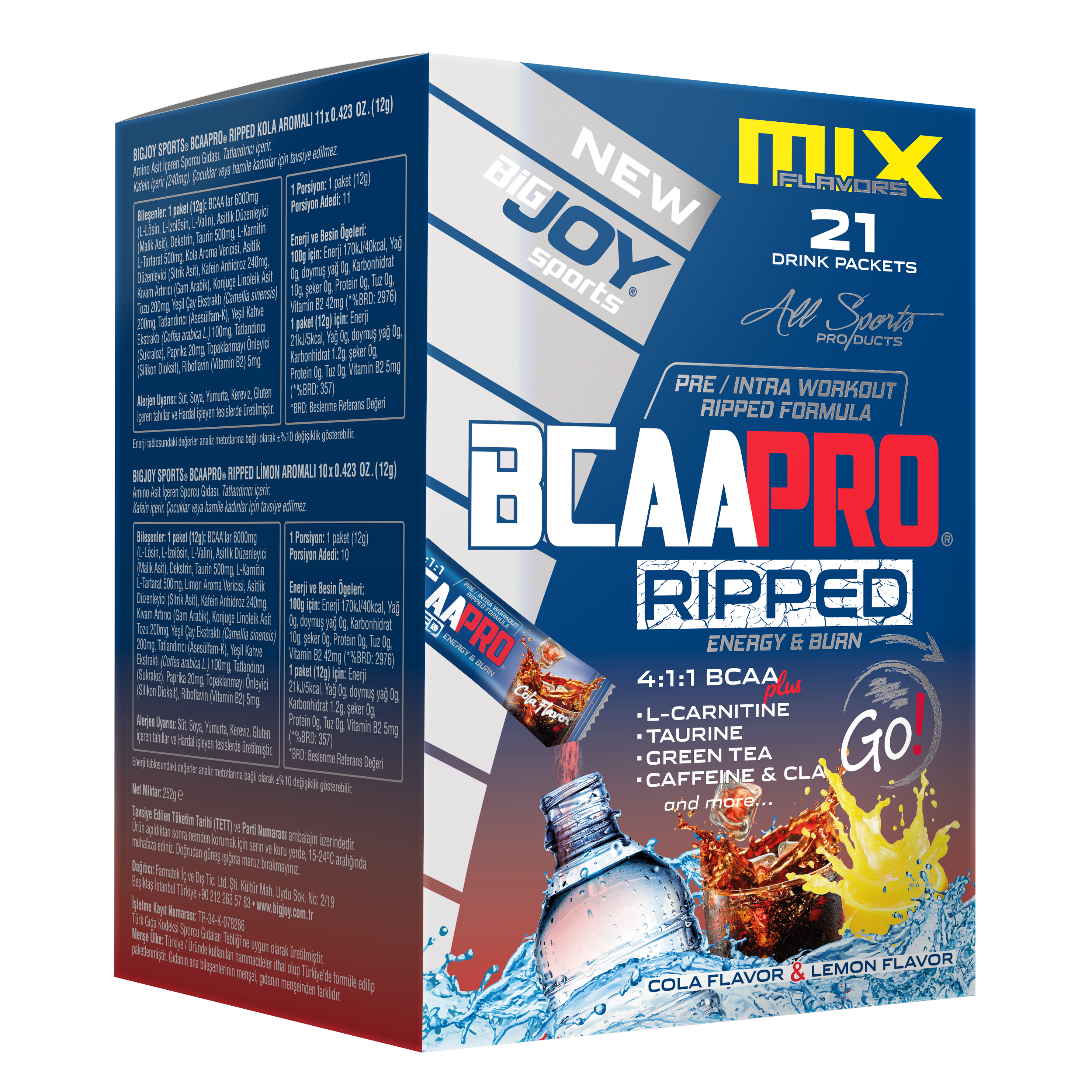 `Bigjoy Sports-Bcaapro Ripped Go! Mix 12gx21 Adet
