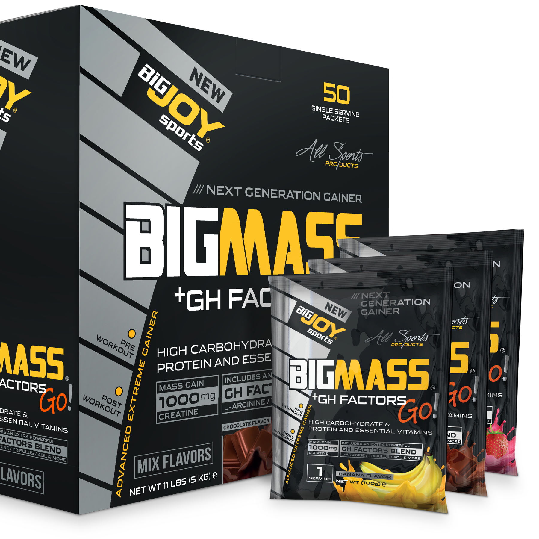 `Bigjoy Sports-Bigmassgo Gh Mix 50 Servis (5kg)