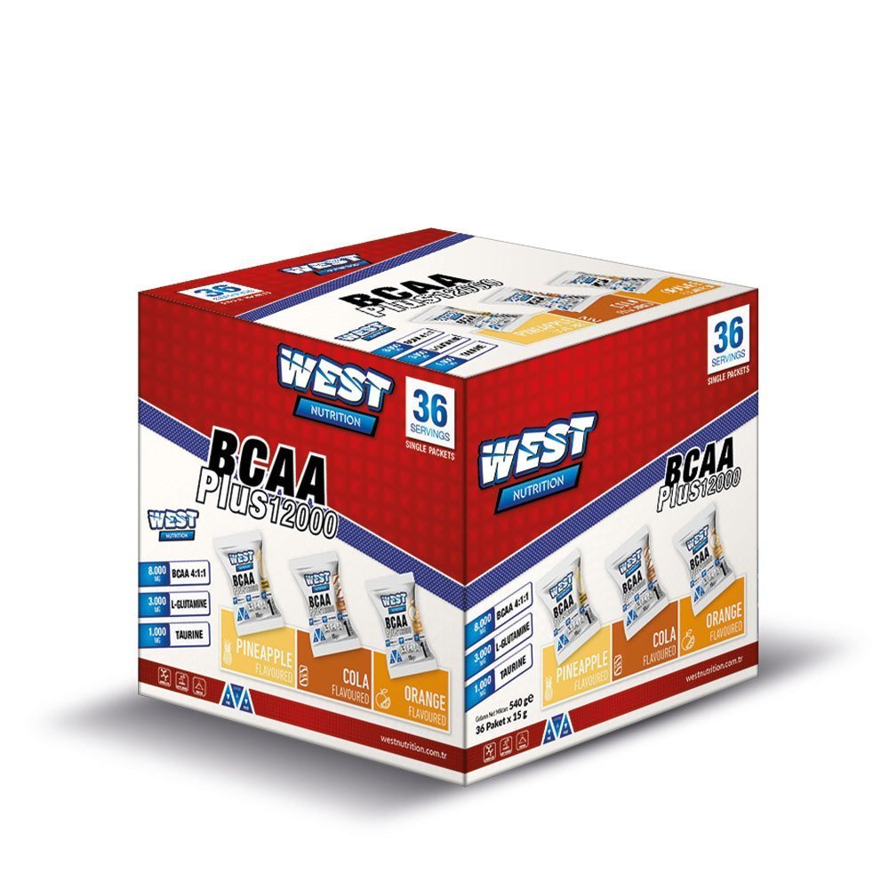 West Bcaa Plus 12000 - 36 Saşe 540 gr Mix